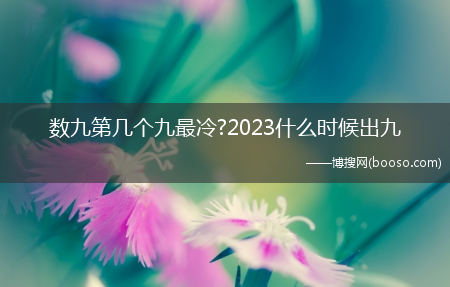 数九第几个九最冷?2023什么时候出九