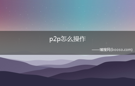 p2p怎么操作?(p2p怎么用)