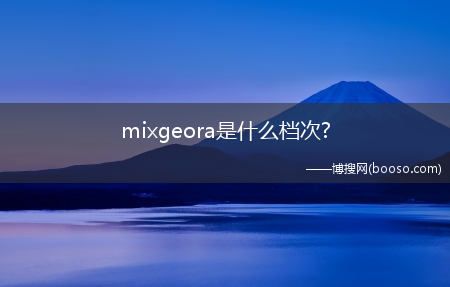 mixgeora是什么档次?mix geora