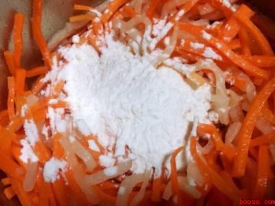 红萝卜丝怎么蒸的松散好吃