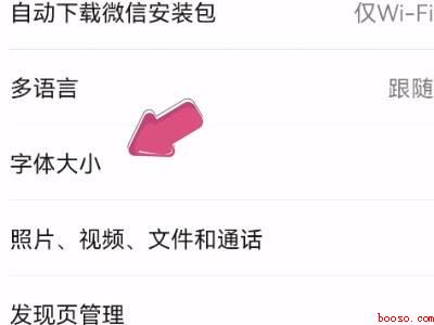 微信字体大小(演示机型:Iphone 12)