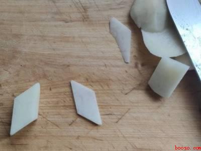 土豆怎么切菱形片