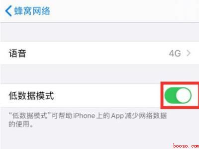 苹果低数据模式