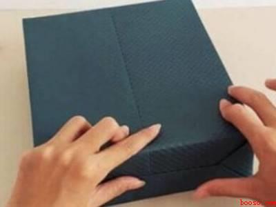 长方形礼盒包装纸包装方法