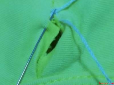 一拉就看不见线的缝法