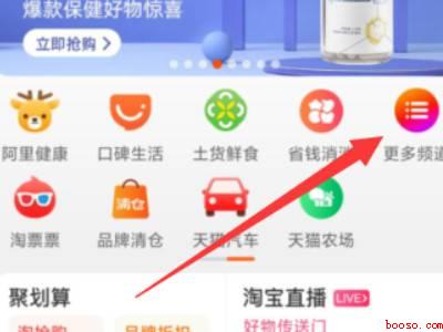 淘宝频道在哪里怎么进入(演示机型:Iphone 13)