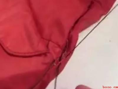 衣服破了一条口怎么补