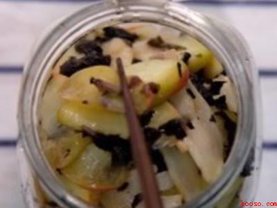 紫苏桃子姜的制作方法