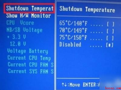 bios设置cpu温度保护