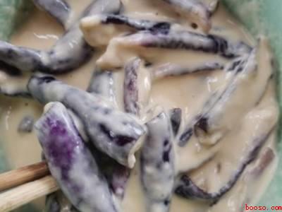 油炸茄子怎样做皮才酥脆