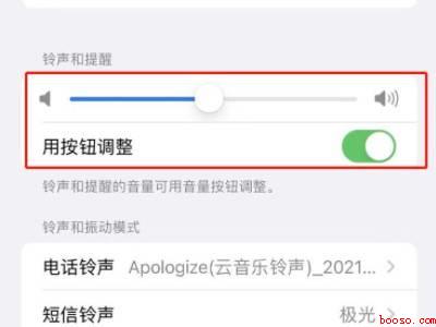 苹果13闹钟铃声怎么调大小