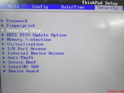 联想bios怎么开启tpm