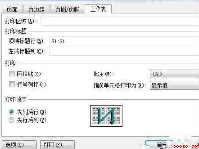 打印表格的时候怎么让表头在每一页都出现