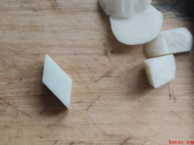 土豆怎么切菱形片