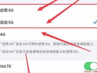 苹果手机4g变5g怎么设置