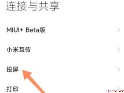 小米投屏在哪里打开
