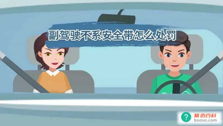 副驾未系安全带的处罚标准是什么