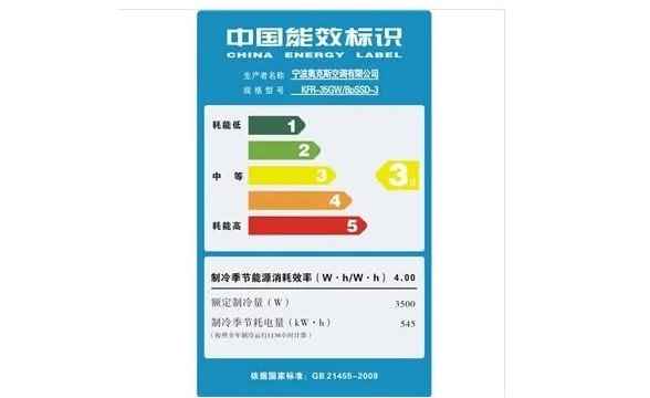 一级能耗和二级能耗差多少电(美的KFR)