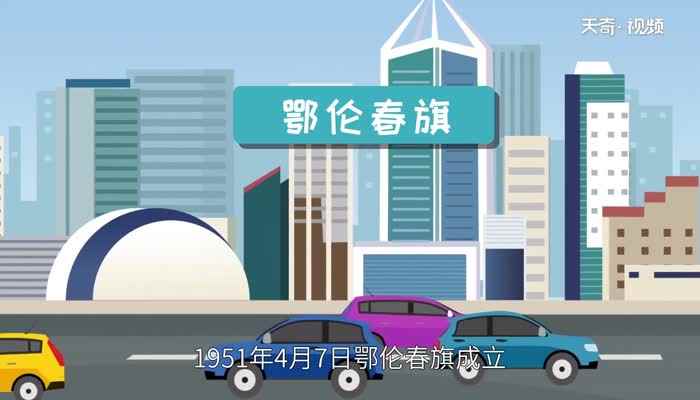 鄂伦春族的分布地区 鄂伦春族的分布