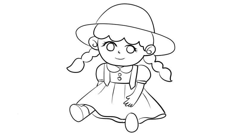 卡通娃娃简笔画 卡通娃娃简笔画怎么画