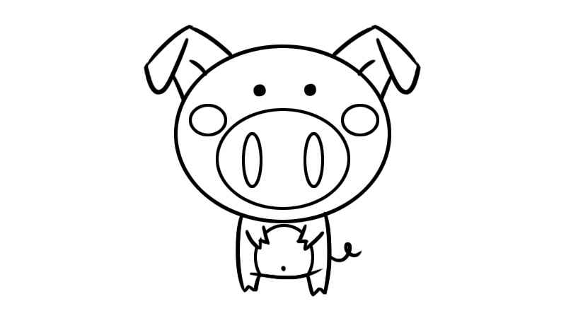 猪卡通图片简笔画(猪卡通图片简笔画可爱)