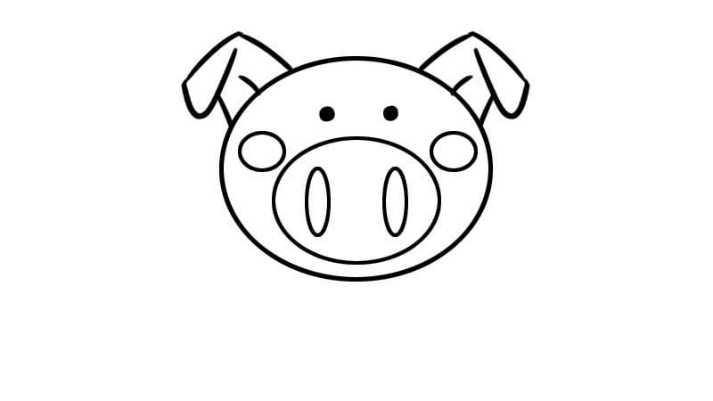 猪卡通图片简笔画(猪卡通图片简笔画可爱)