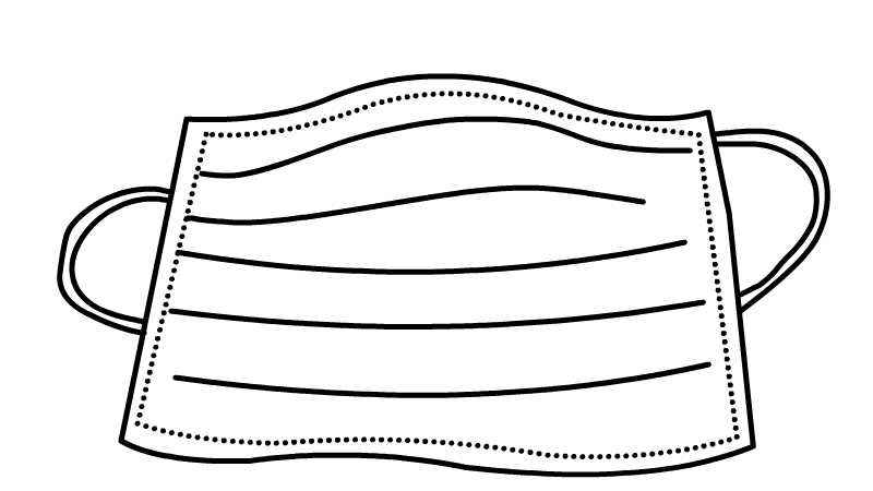 口罩画法简笔画(先画口罩的罩面有哪些)