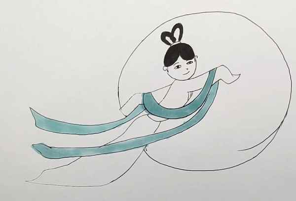 嫦娥简笔画 嫦娥怎么画