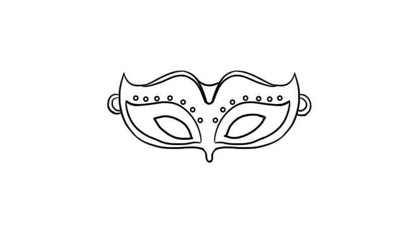 面具简笔画(眼睛上面具的形状有哪些)