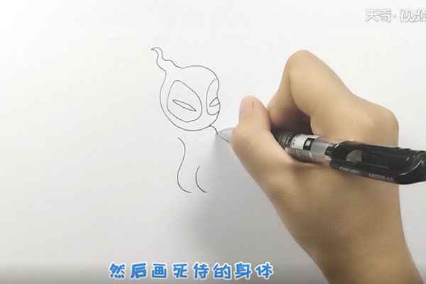 死侍简笔画(先画死侍的头部有哪些)