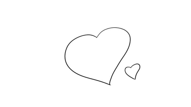 爱心简笔画怎么画(爱心涂上颜色就可以了!)