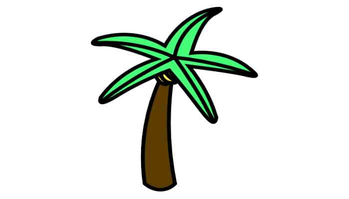 香蕉树简笔画(画香蕉树的颜色有哪些)