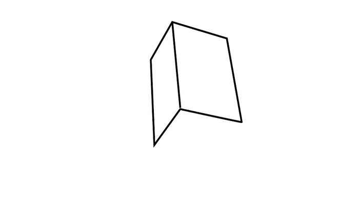 孔明灯简笔画(然后画孔明灯的底部支架)