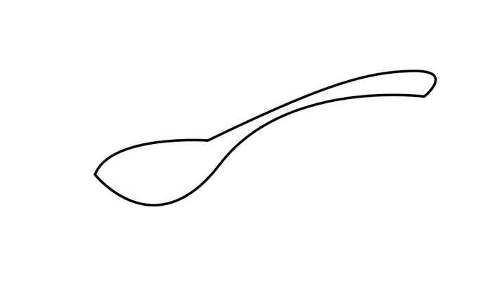 勺子简笔画(画勺子的边缘线条有哪些)