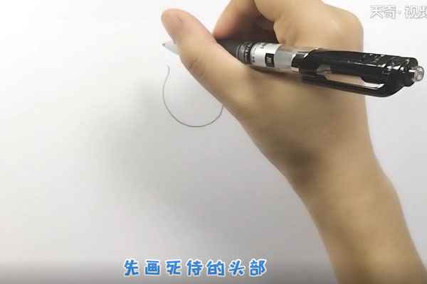 死侍简笔画(先画死侍的头部有哪些)