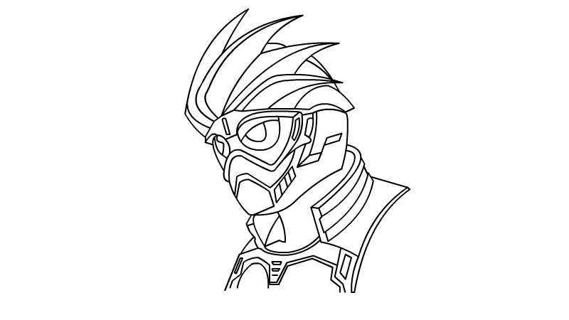 假面骑士简笔画(假面骑士的发型有哪些)