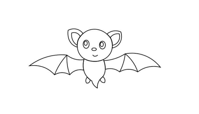 蝙蝠简笔画(画蝙蝠的头是什么意思)