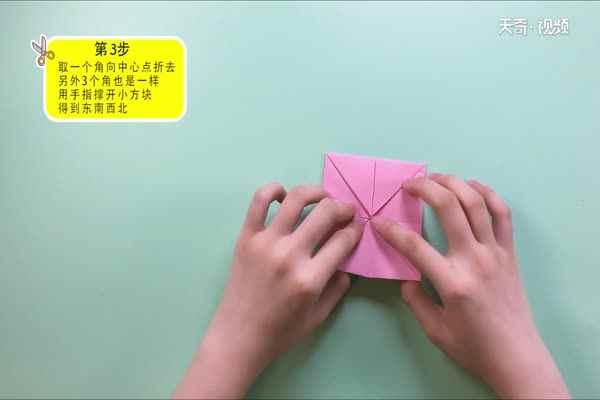 东南西北怎么折(东南西北折纸的背面是由4个漏斗组成)