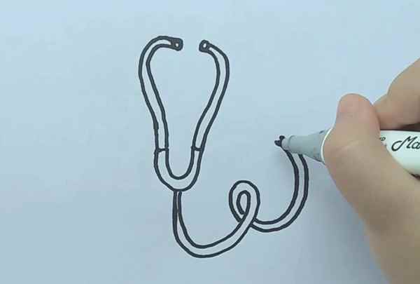 听诊器简笔画(听诊器简笔画视频)