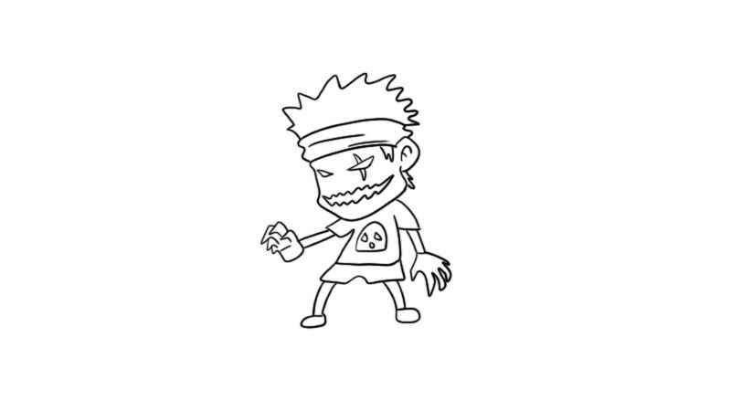 僵尸简笔画(僵尸简笔画植物大战僵尸)