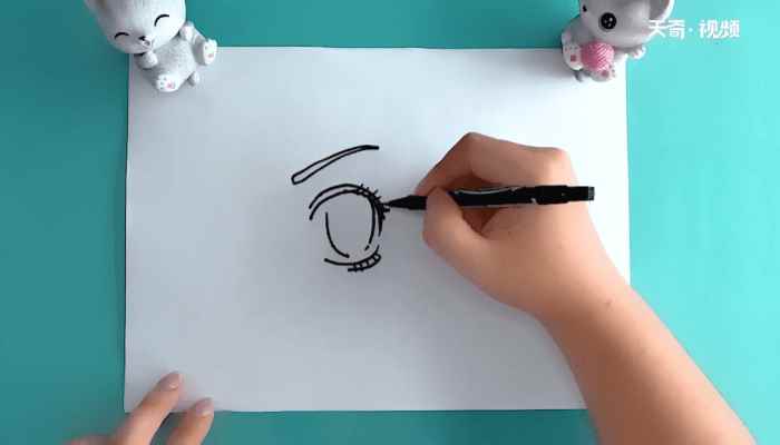 眼睛的画法可爱简笔画(眼皮、眼珠、下眼皮的区别)