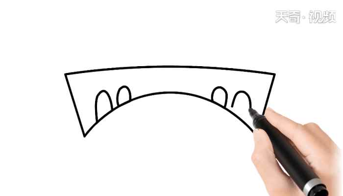 赵州桥简笔画(接着画赵州桥的桥洞有哪些)