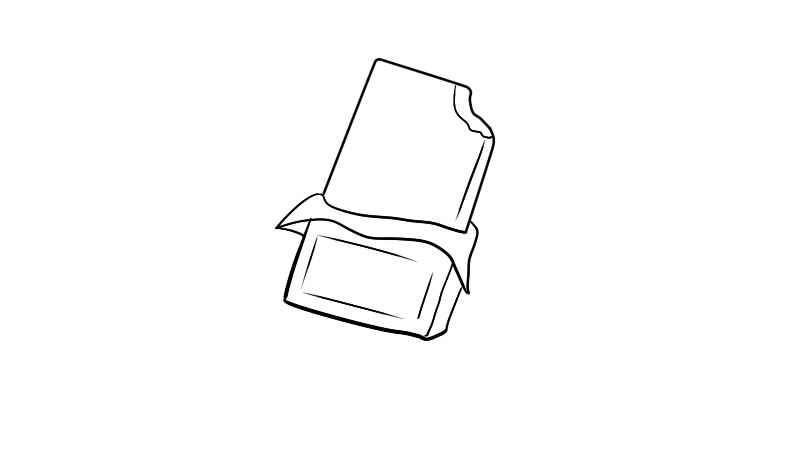 巧克力简笔画怎么画(巧克力包装纸的制作方法)