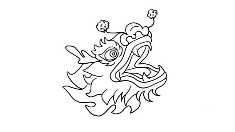 龙头简笔画(如何画出龙的眼睛和鼻子)