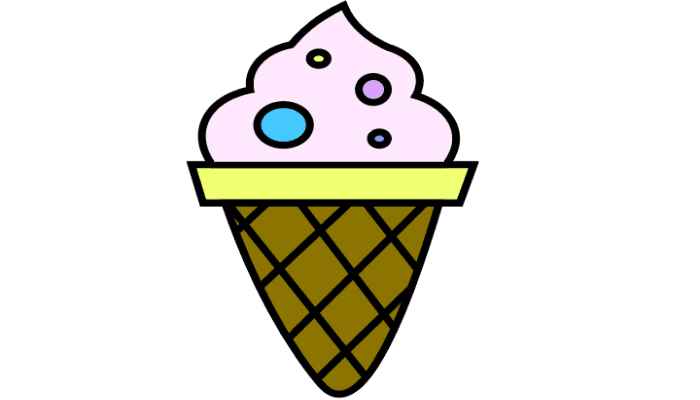 冰淇淋简笔画(画冰淇淋的颜色有哪些)