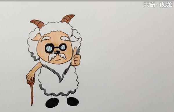 慢羊羊简笔画(羊毛的做法)