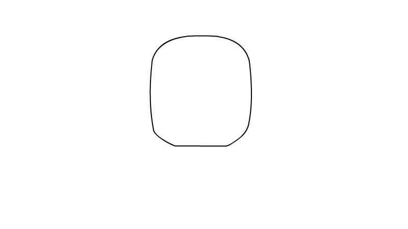 红灯笼简笔画(画出灯笼的支架和上下的吊饰)