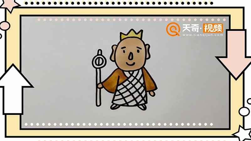 唐僧简笔画(唐僧简笔画简单又好看)