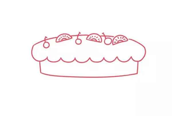 美丽又简单的蛋糕怎么画 一步一步画蛋糕怎么画