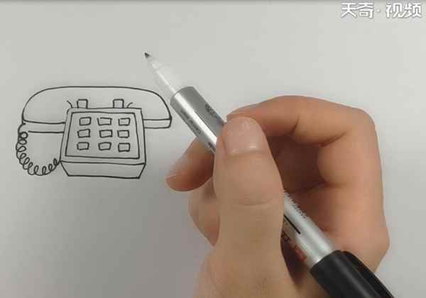 电话简笔画(电话简笔画简单又好看)